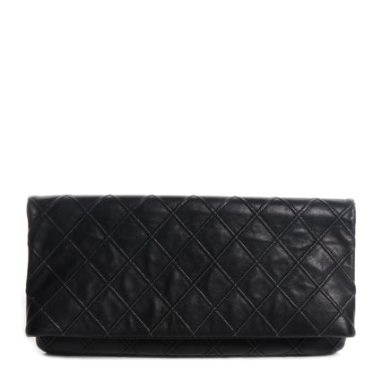 Chanel Calfskin Stitched Thin City Clutch Black 1 of 8
