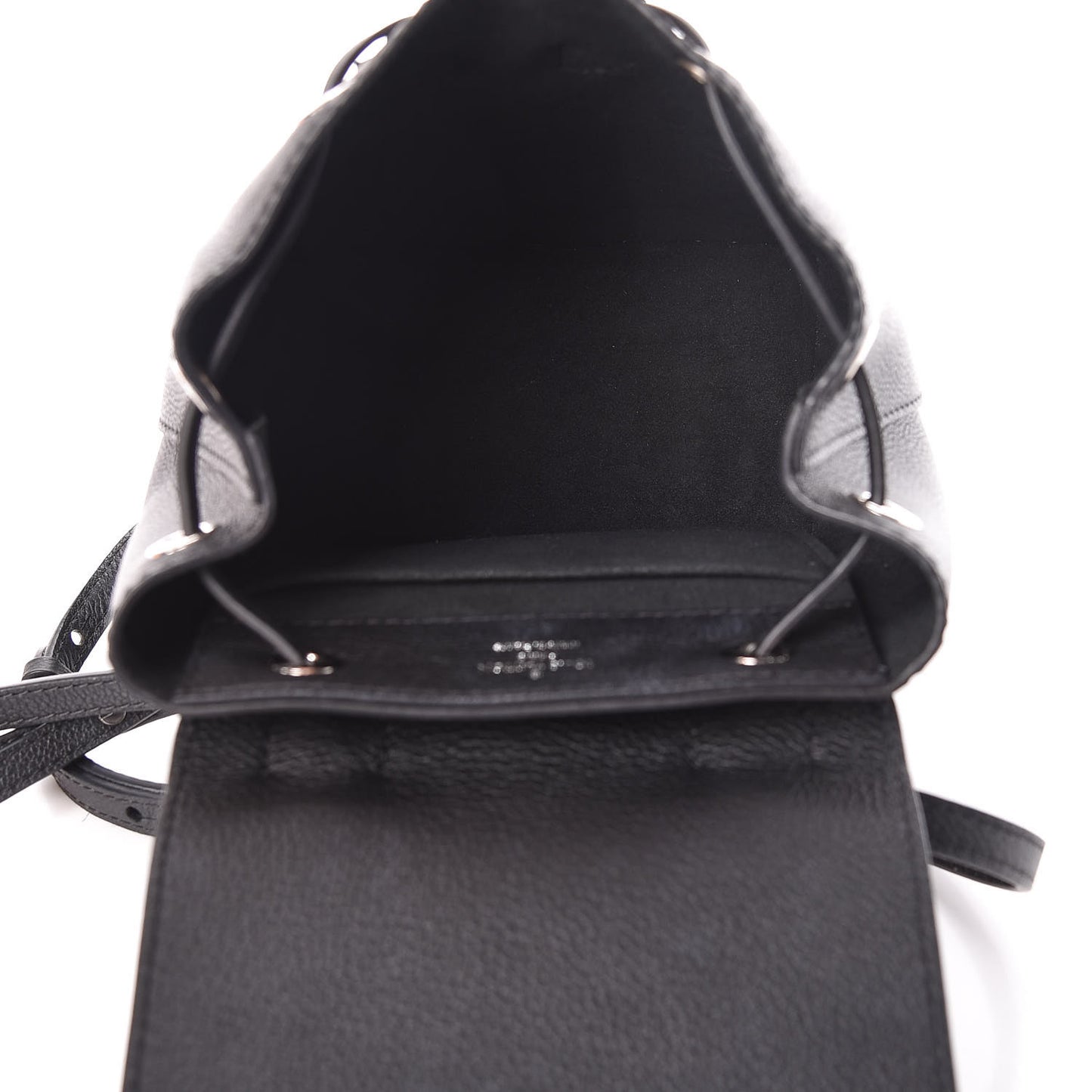 Calfskin Lockme Mini Backpack Black