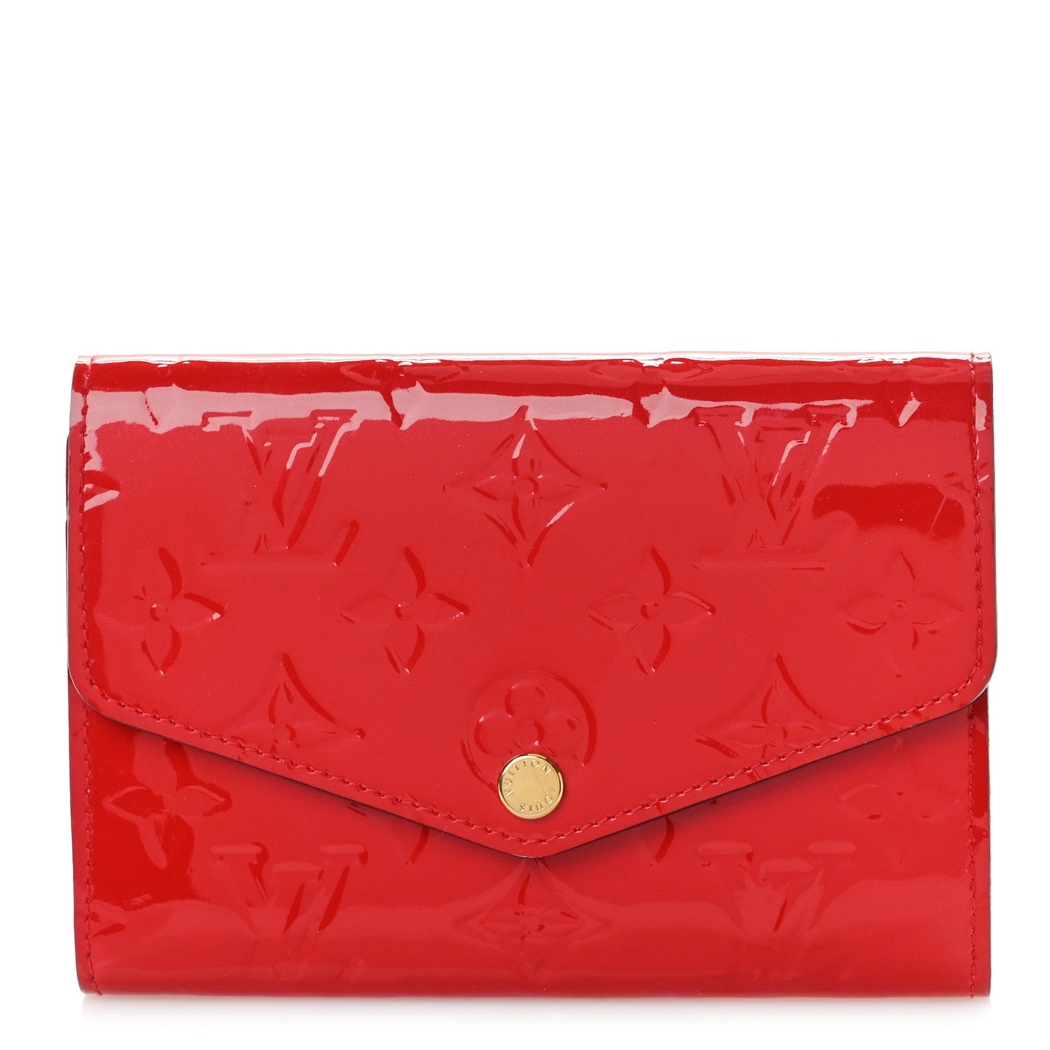 Louis Vuitton Vernis Sarah Compact Wallet Cherry 1 of 7