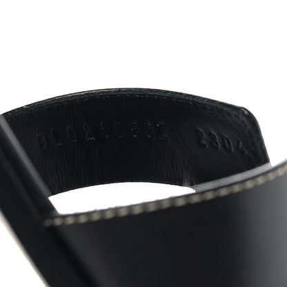 Hermes Box Calfskin Oran Sandals 41 Black 7 of 10