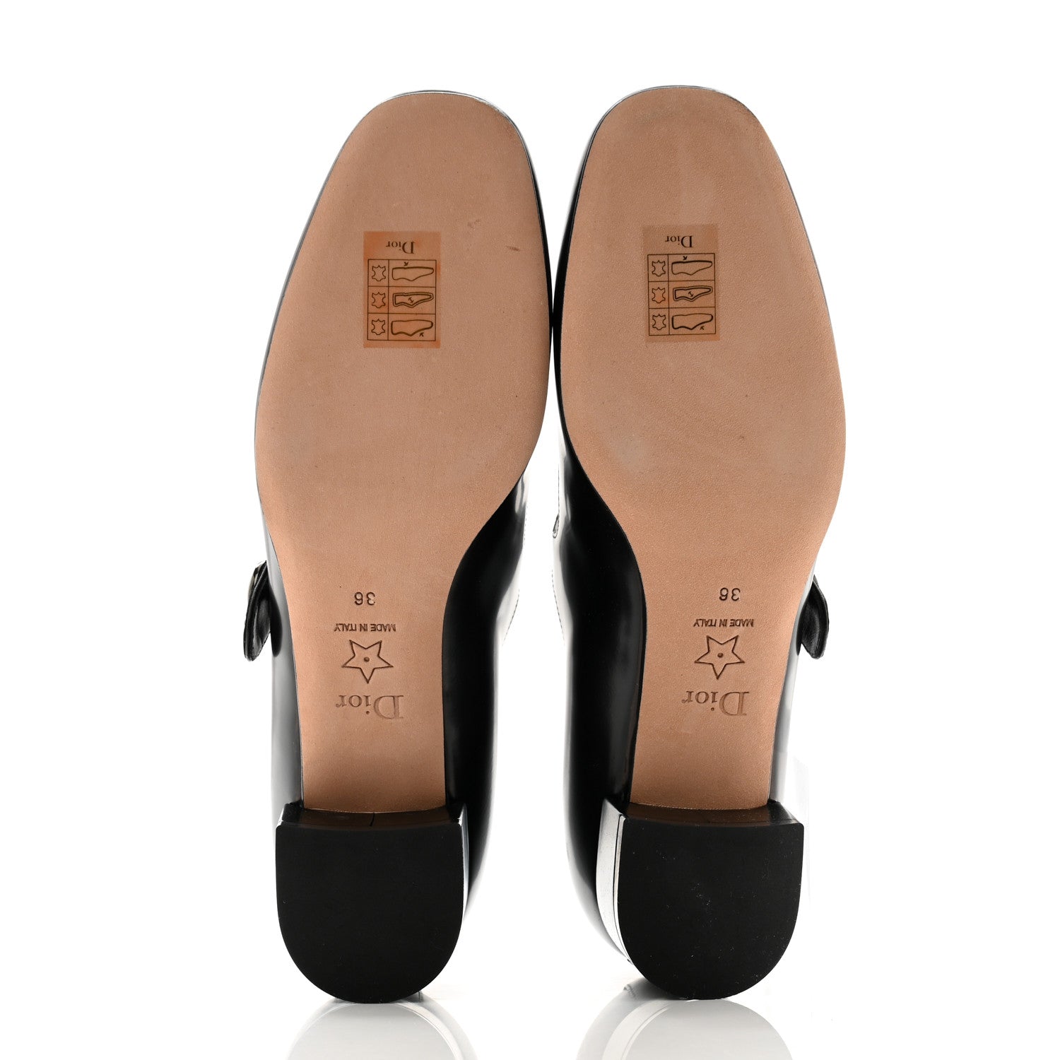 Christian Dior Brushed Calfskin Uniform 30mm Pumps 36 Black 5 of 10