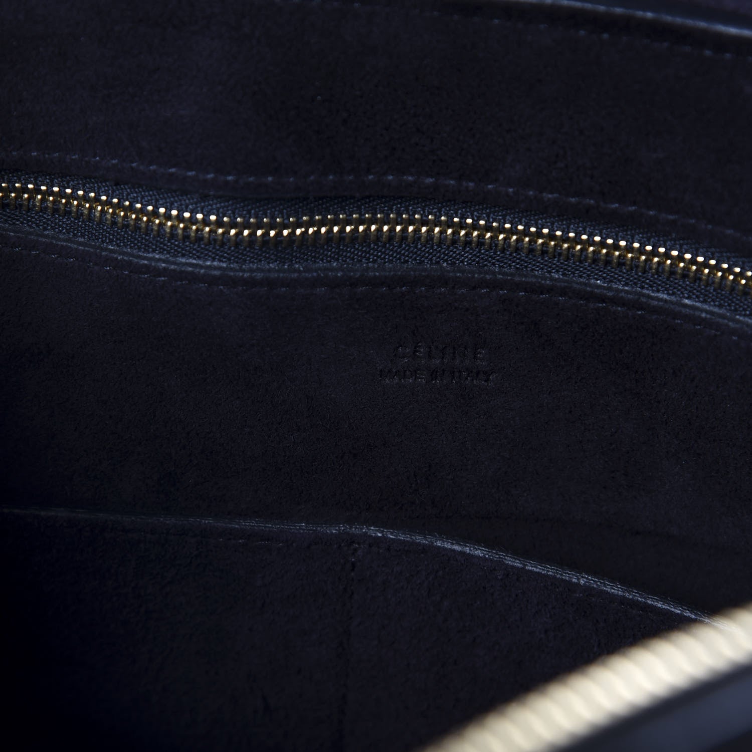 Celine Smooth Calfskin Ring Bag Black 8 of 9