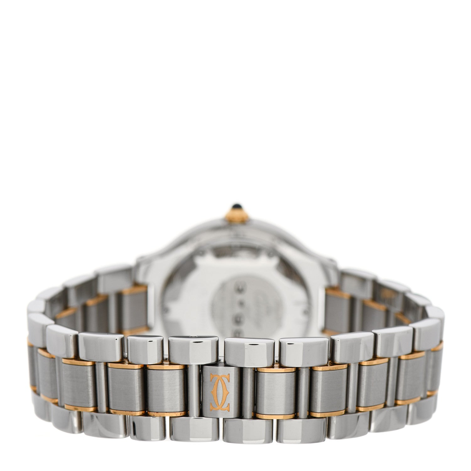 Cartier Stainless Steel 18K Yellow Gold 31mm Must De 21 Quartz Watch 3 of 5