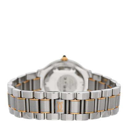 Cartier Stainless Steel 18K Yellow Gold 31mm Must De 21 Quartz Watch 3 of 5