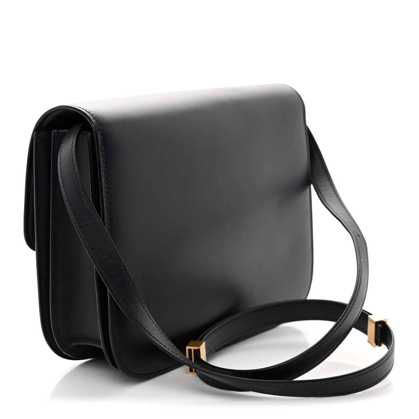 Box Calfskin Medium Classic Box Flap Bag Navy