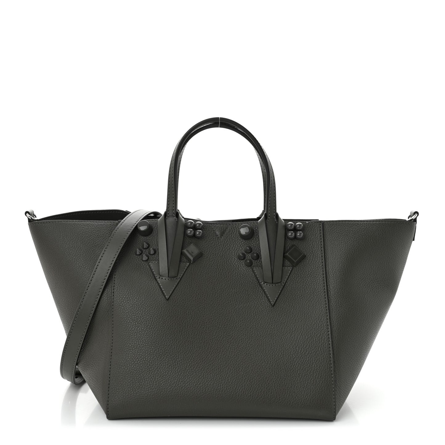 Calfskin Empire Spike Studded Cabachic Tote Rocket