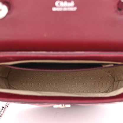 Chloe Calfskin Embossed Small Aby Lock Brown Purple 5 of 13