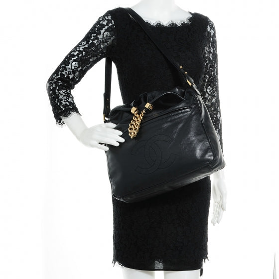 Calfskin Medium Rodeo Drive Tote Black