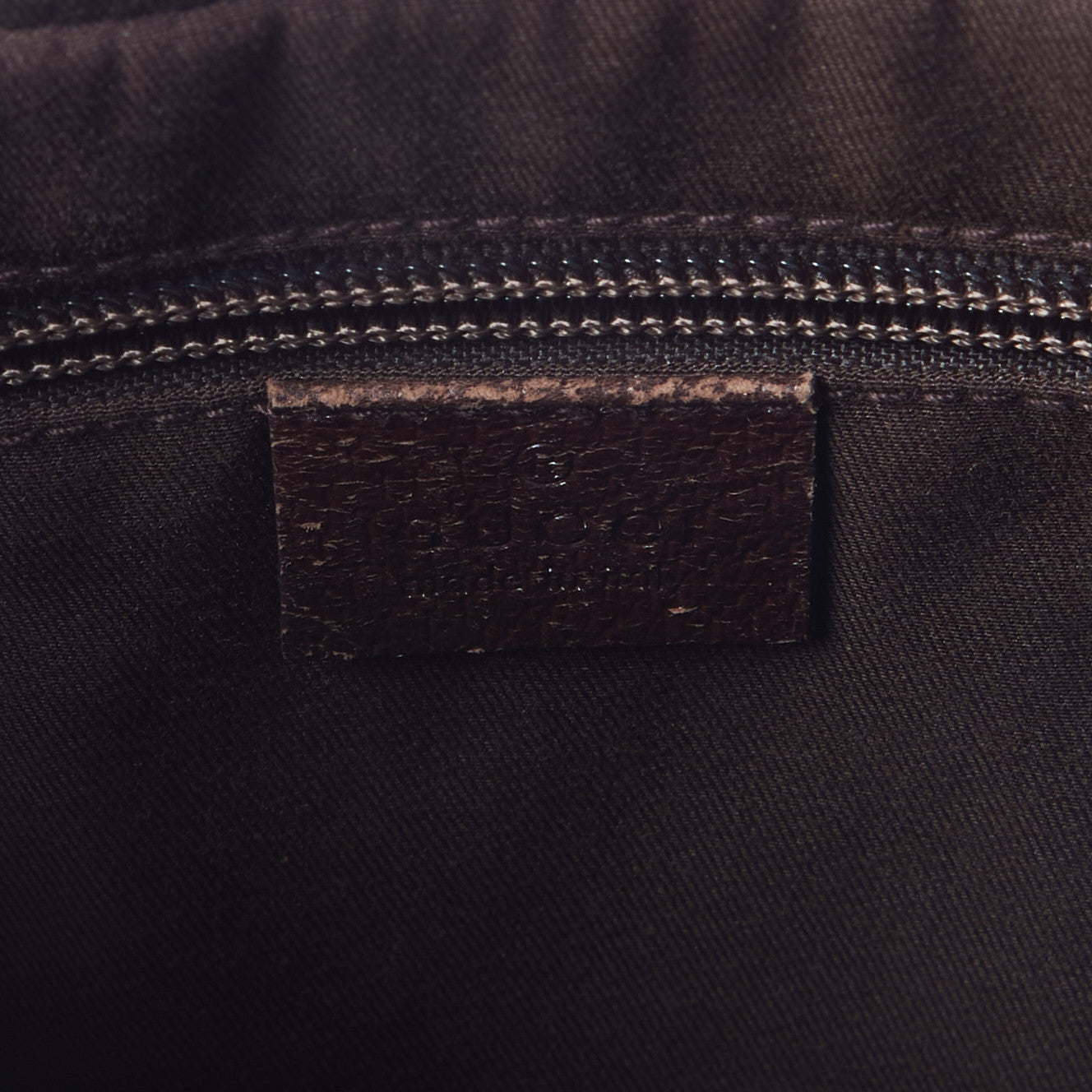 Gucci Monogram Web Medium Half Moon Hobo Dark Brown 9 of 10