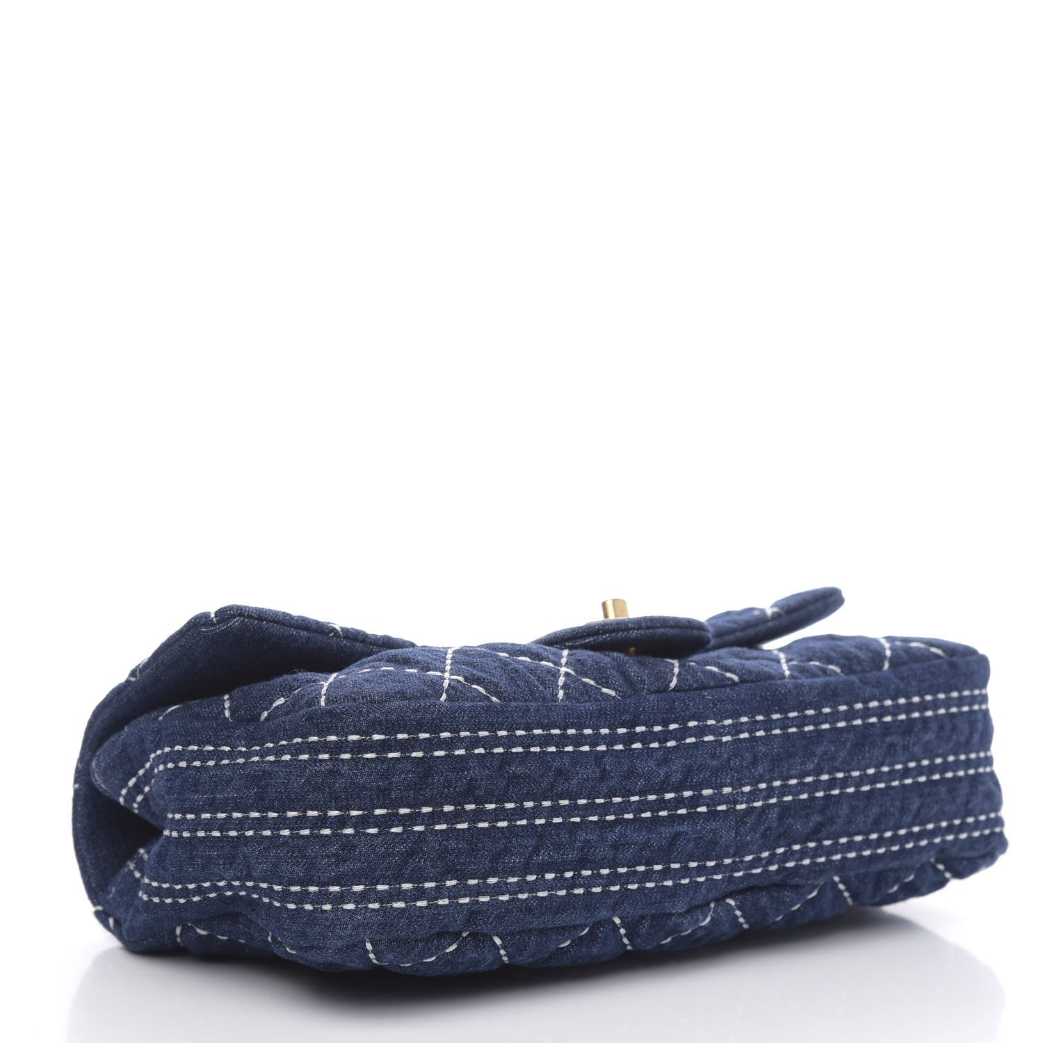 Chanel Denim Quilted Medium Denim Trip Single Flap Blue 4 of 11