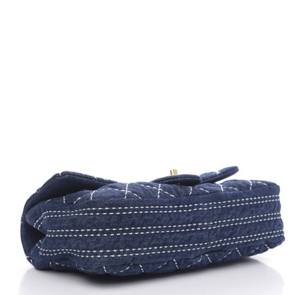 Chanel Denim Quilted Medium Denim Trip Single Flap Blue 4 of 11