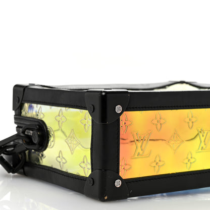 Louis Vuitton Calfskin PVC Monogram Solar Ray Soft Trunk Iridescent Prism Black 9 of 10