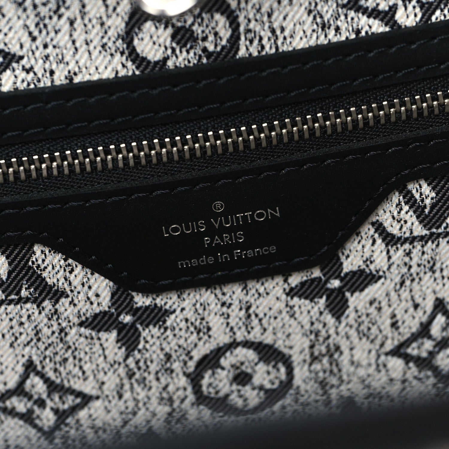 Louis Vuitton Denim Monogram Jacquard Neverfull MM Grey 7 of 10