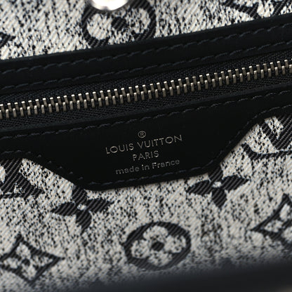 Louis Vuitton Denim Monogram Jacquard Neverfull MM Grey 7 of 10