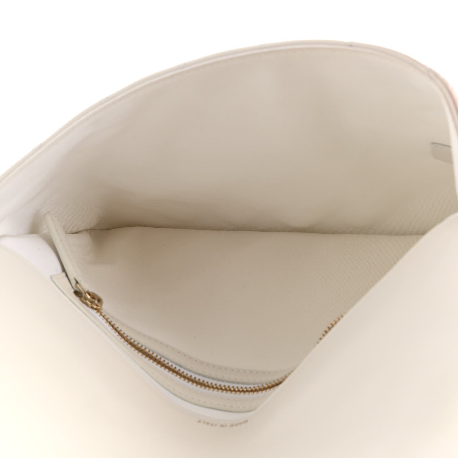 Chanel Calfskin Quilted Enchained Clutch White 5 of 8