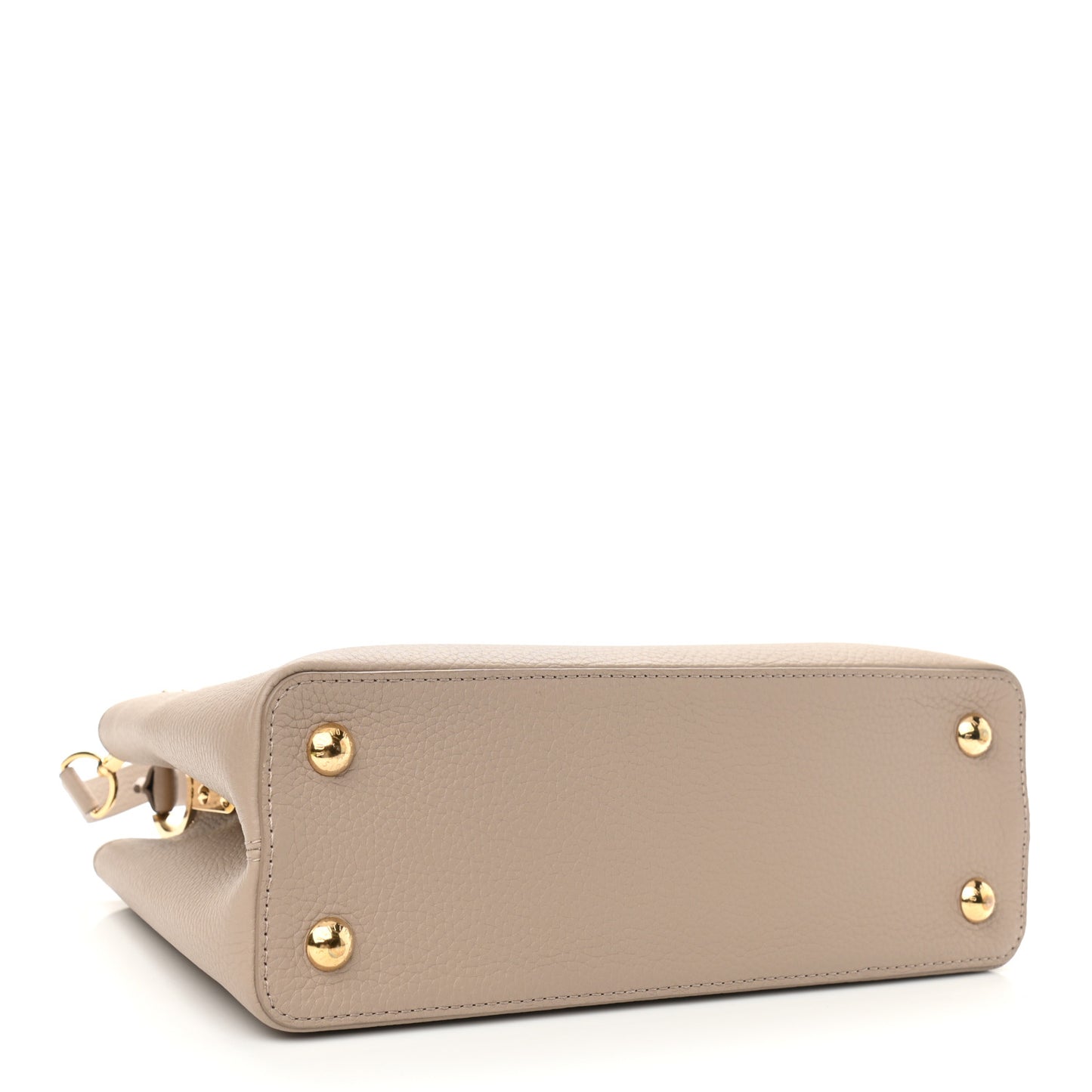 Taurillon Studded Sol Capucines PM Galet