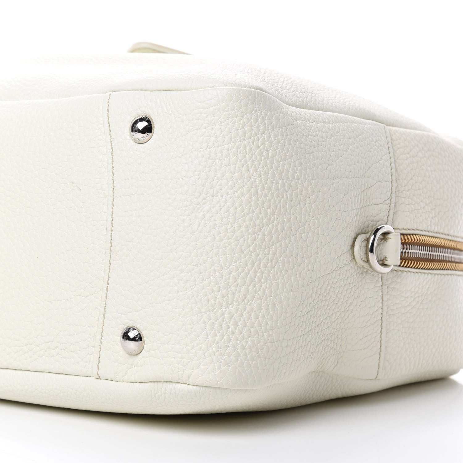 Prada Vitello Daino Satchel Bianco 7 of 15