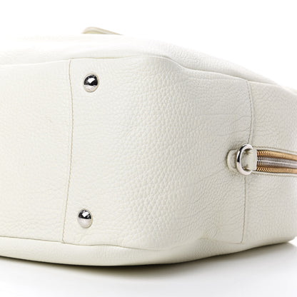 Prada Vitello Daino Satchel Bianco 7 of 15