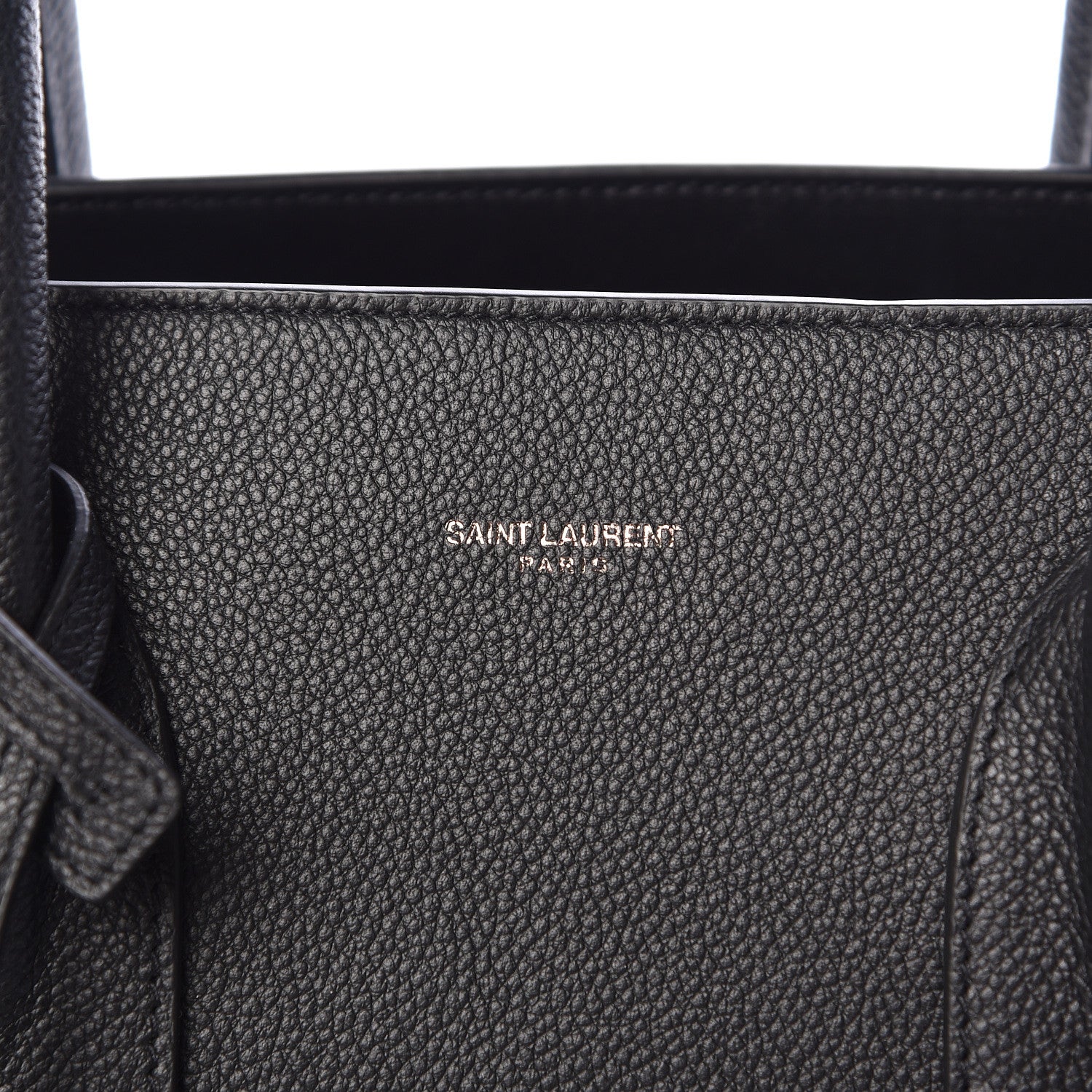 Saint Laurent Grained Calfskin Large Sac De Jour Carryall Black 8 of 14