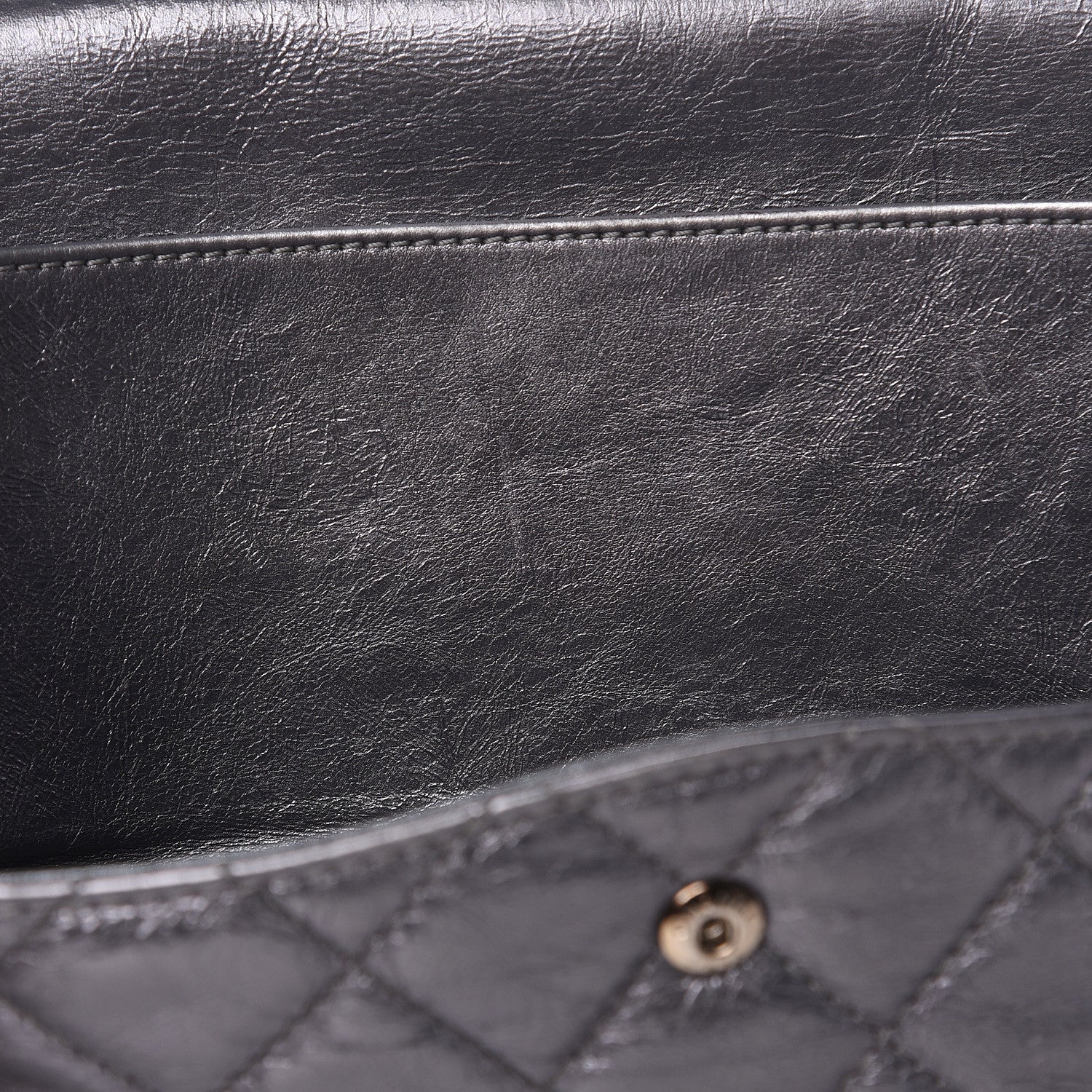 Chanel Metallic Aged Calfskin Quilted 2.55 Reissue 227 Flap Dark Silver 19 of 20
