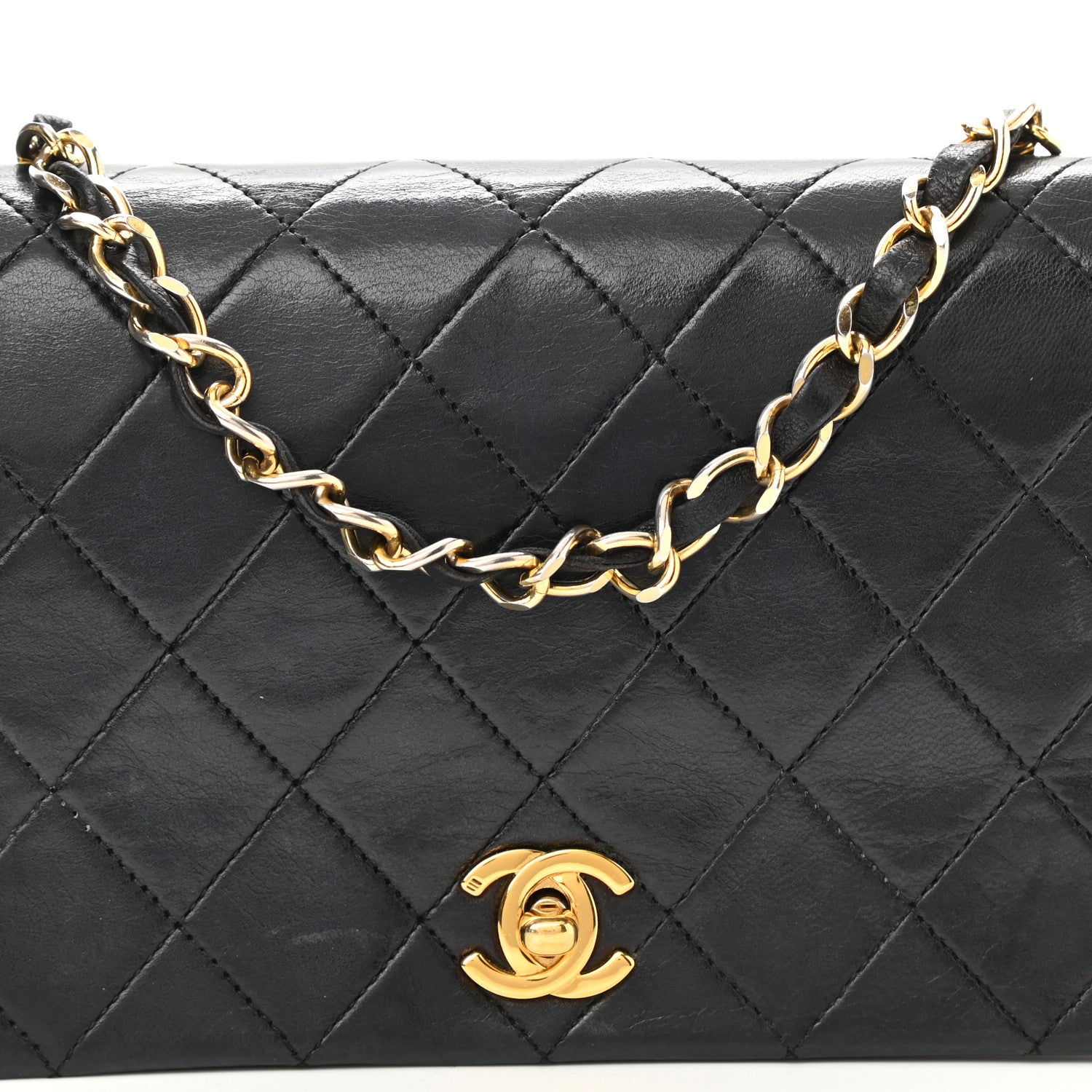 Chanel Lambskin Quilted Small Single Flap Bag Black 8 of 11