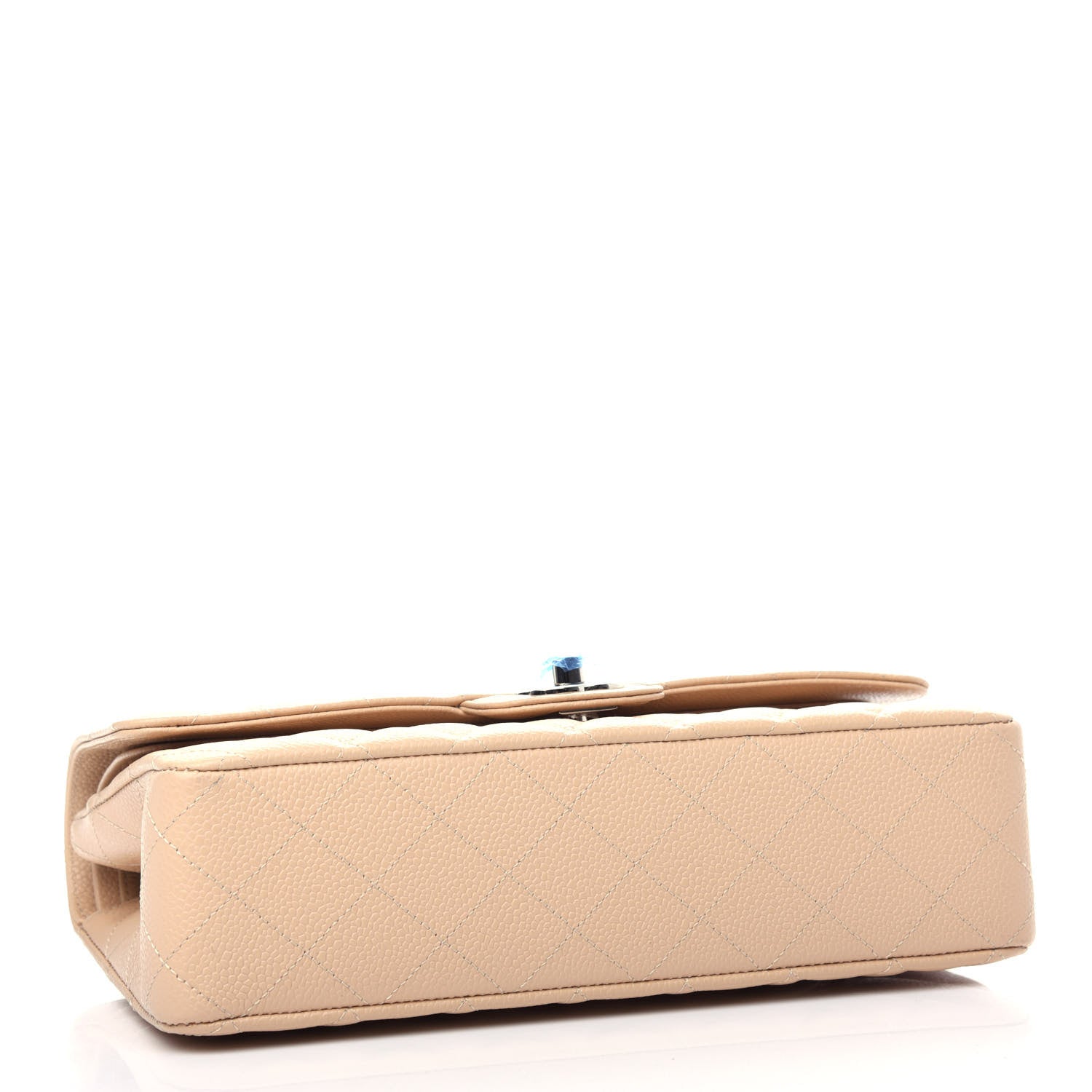 Chanel Caviar Quilted Medium Double Flap Beige 4 of 10