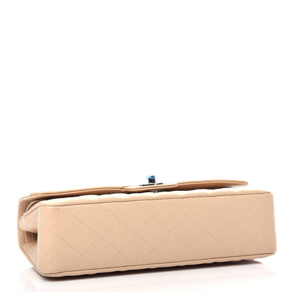 Chanel Caviar Quilted Medium Double Flap Beige 4 of 10