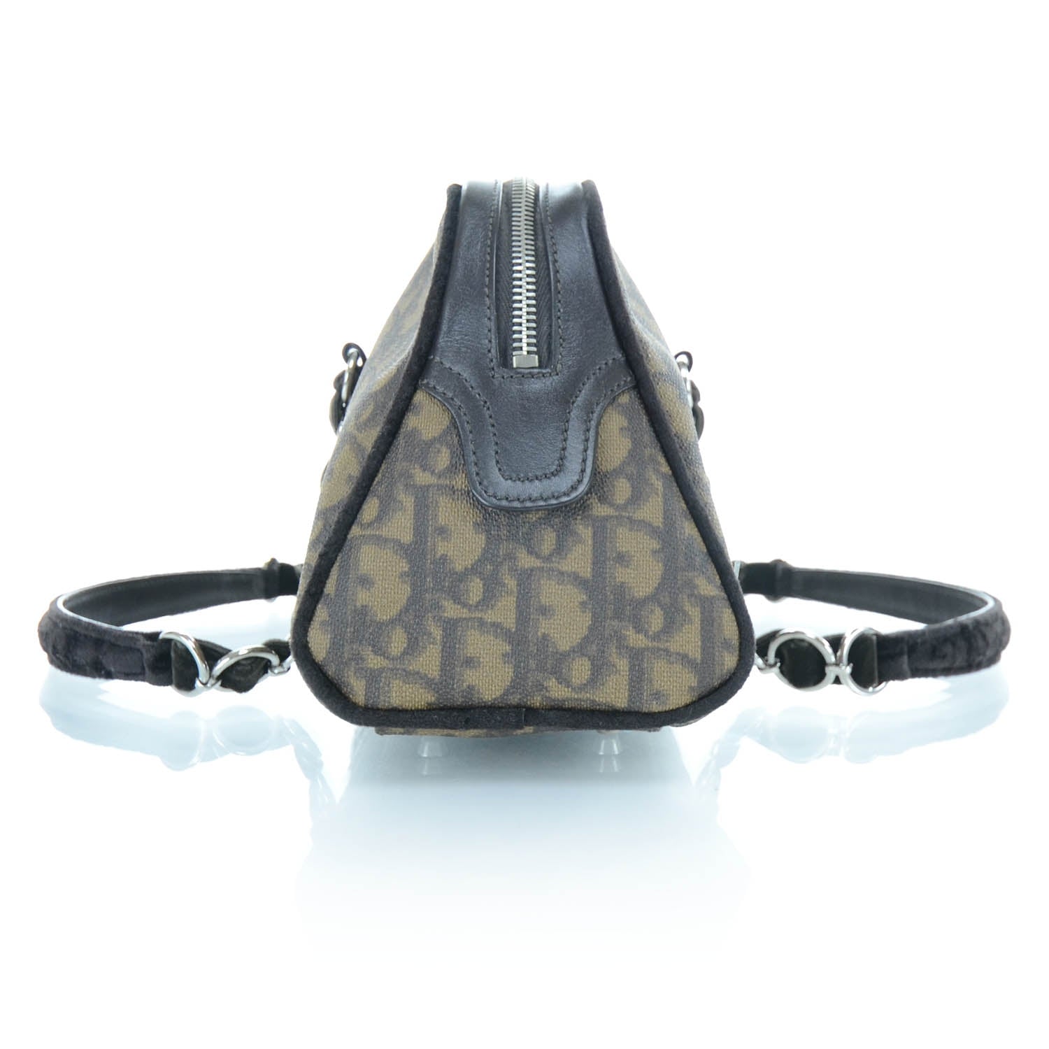 Christian Dior Monogram Trotter Romantique Zipped Tote Brown 6 of 12