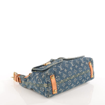 Louis Vuitton Monogram Denim Baggy PM Blue 4 of 7