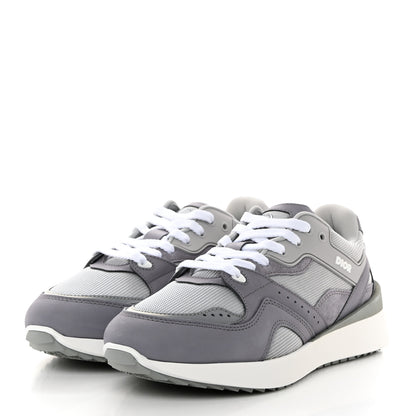 Christian Dior Technical Mesh Calfskin Mens B29 Sneakers 40 Grey 3 of 9