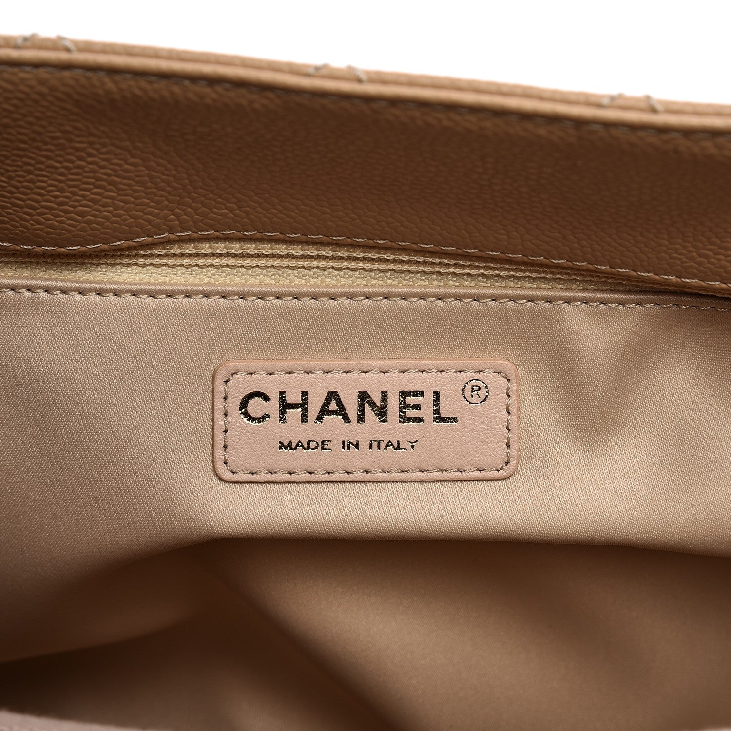 Chanel Caviar Quilted Grand Shopping Tote GST Beige Clair 6 of 10