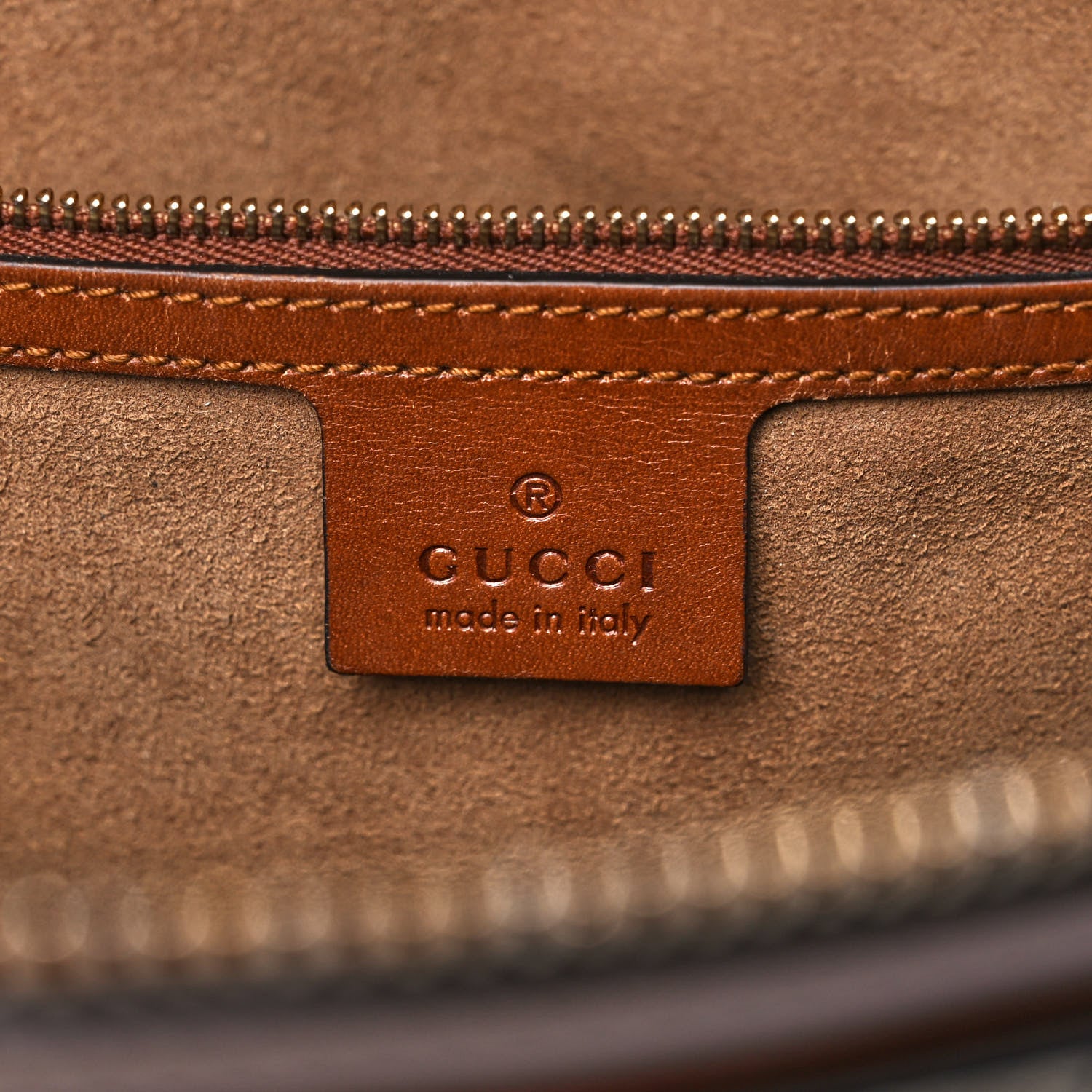 Gucci GG Supreme Monogram Medium Zippered Bucket Tote Beige Tuscany 6 of 17