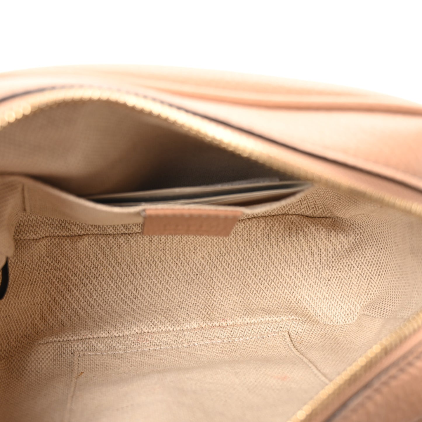 Pebbled Calfskin Small Soho Disco Bag Camelia