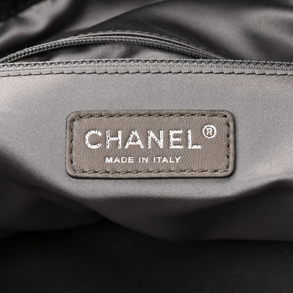 Chanel Vinyl Mohair Trimmed CC Bonbons Tote Black 6 of 10