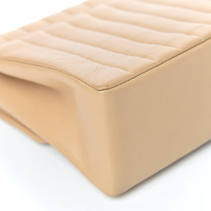 Chanel Lambskin Vertical Quilt Medium Flap Beige 13 of 16