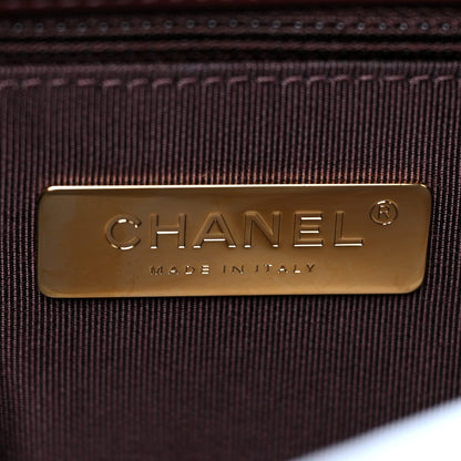 Chanel Shiny Crumpled Calfskin Quilted Medium Chanel 19 Flap Burgundy 8 of 12