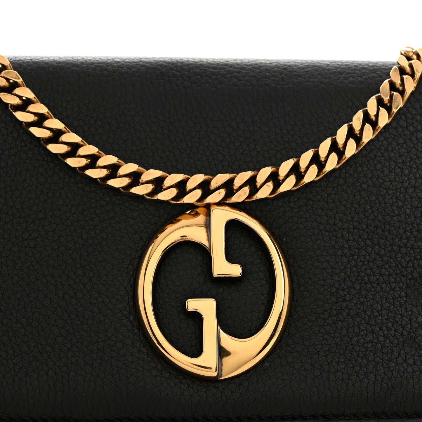 Calfskin Medium 1973 Chain Shoulder Bag Black