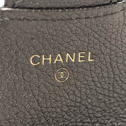 Chanel Metallic Calfskin Quilted Reissue Flap Card Holder Charcoal 6 of 8