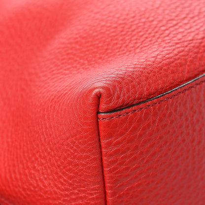 Gucci Pebbled Calfskin Medium Soho Chain Shoulder Bag Tabasco Red 10 of 14