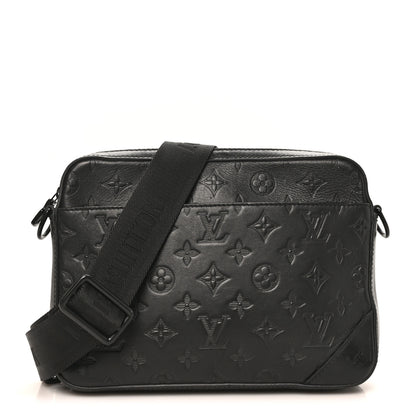 Louis Vuitton Calfskin Monogram Shadow Duo Messenger Black 1 of 9