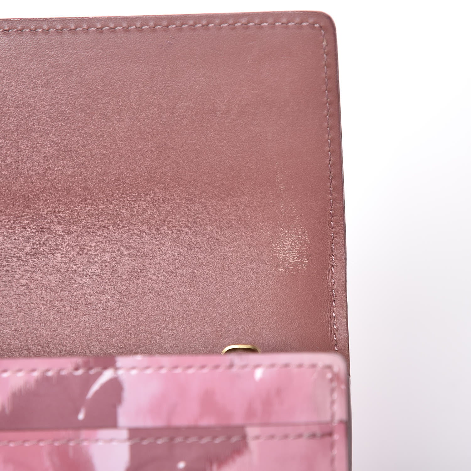 Louis Vuitton Vernis Ikat Sarah Wallet Rose Velours 7 of 9