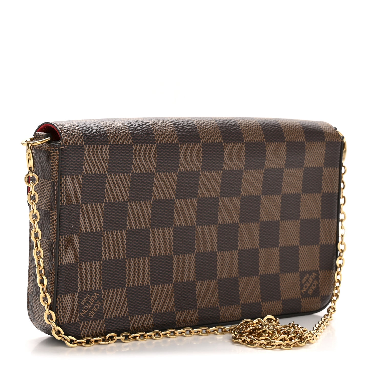 Damier Ebene Pochette Felicie Chain Wallet