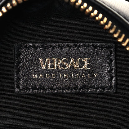 Versace Nappa Quilted Medusa Round Camera Bag Black 6 of 12