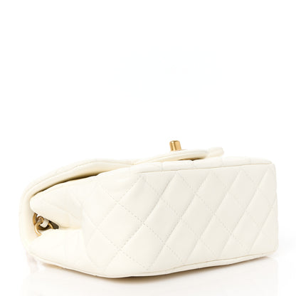 Chanel Lambskin Quilted Mini Pearl Crush Flap White 3 of 11