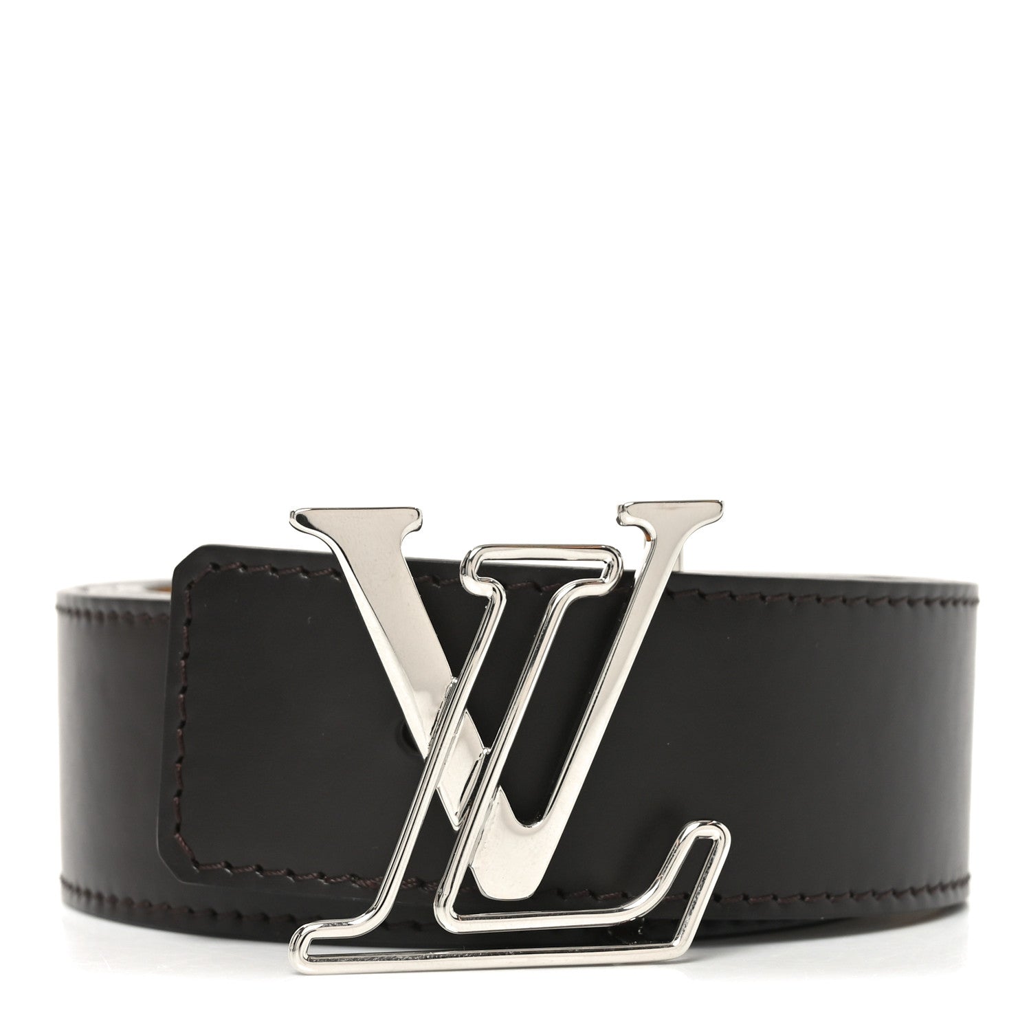 Louis Vuitton Calfskin Reversible 40mm LV Belt 90 36 Black Yellow 1 of 5