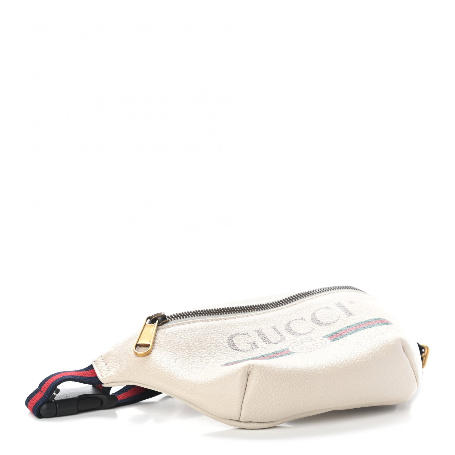 Gucci Grained Calfskin Small Logo Belt Bag White 3 of 8