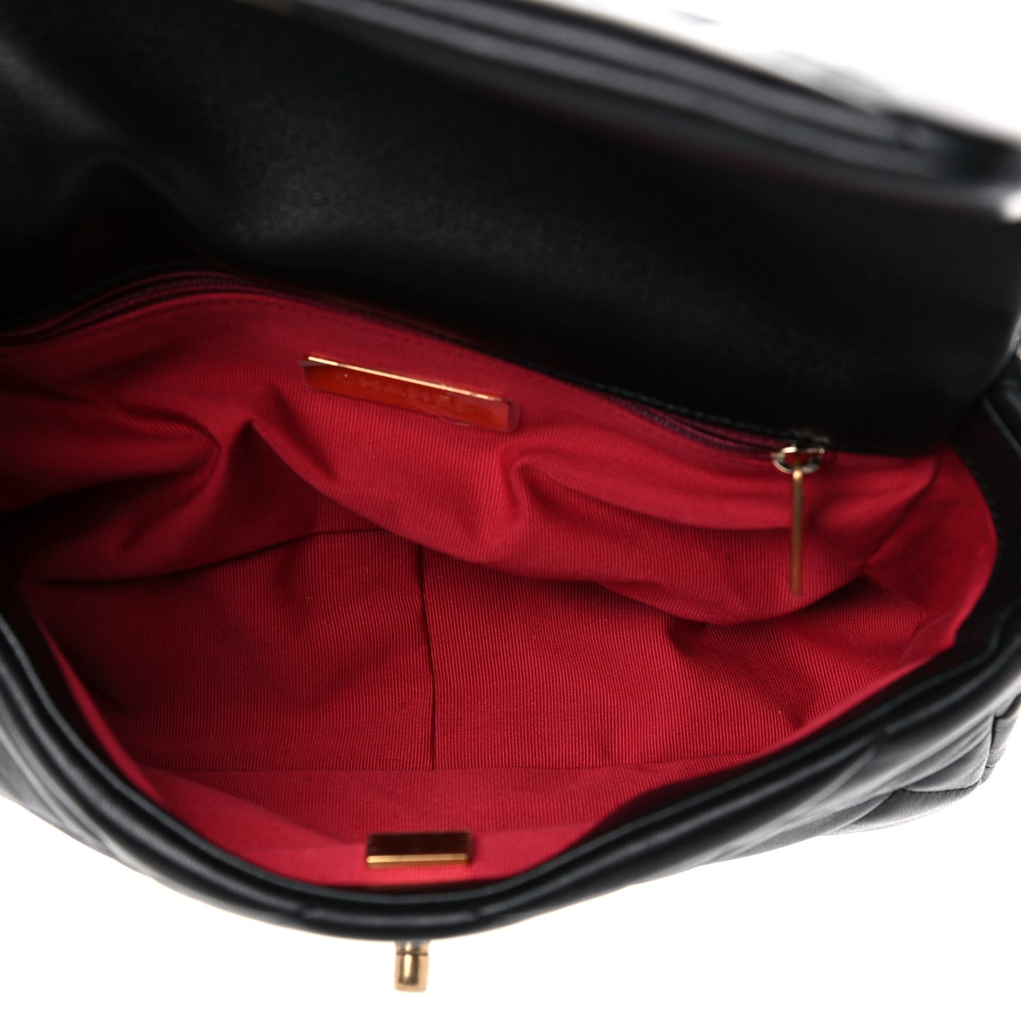 Lambskin Quilted Medium Chanel 19 Flap Black