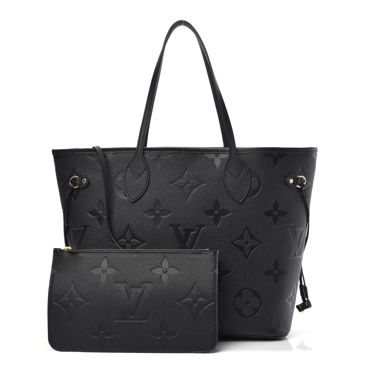Louis Vuitton Empreinte Monogram Giant Neverfull MM Black 1 of 10
