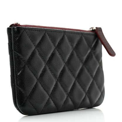 Chanel Caviar Quilted Small Cosmetic Case Black 3 of 11