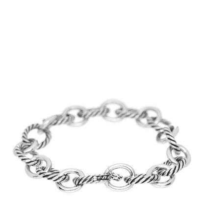 David Yurman Sterling Silver 10mm Medium Oval Link Bracelet 3 of 4